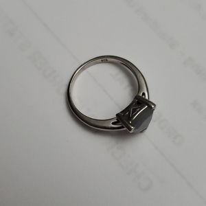 Sterling Silver Gray Moonstone Ring